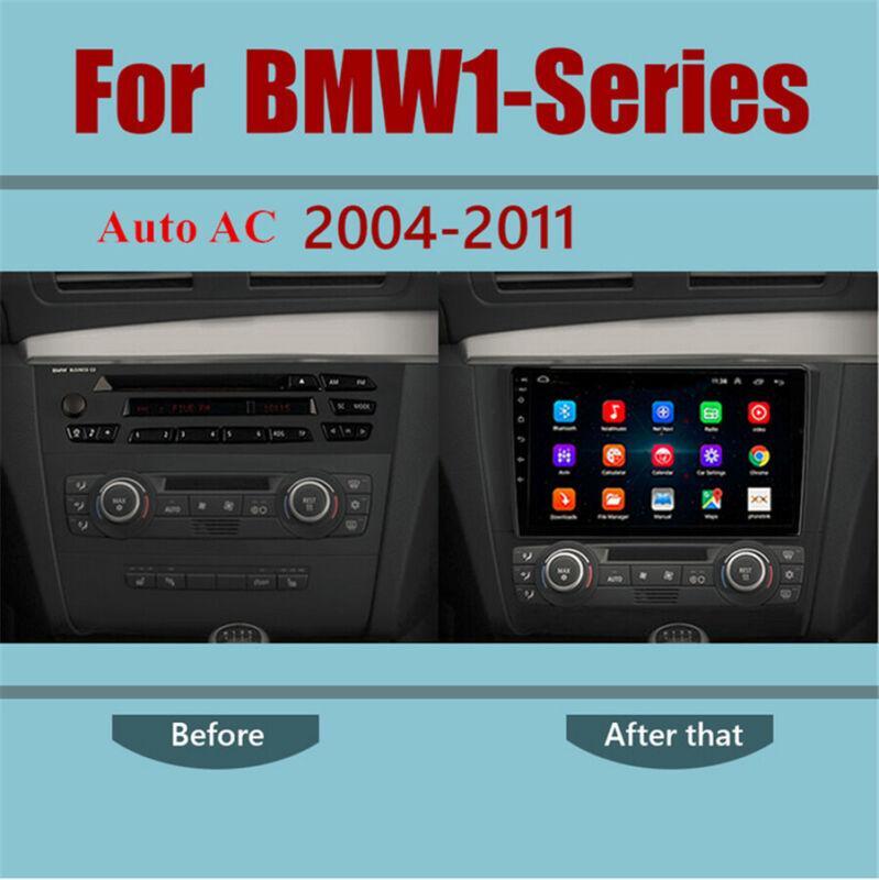 Radio, GPS, CarPlay, WiFi, FM radio for E81, E82, E87, E88, automatic AC, 9-inch Android 11, 2+32GB. n