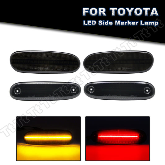 Suitable for 93 - 98 for Supra Mk4 LED front and rear bumper side marker lights smoked lens - v
