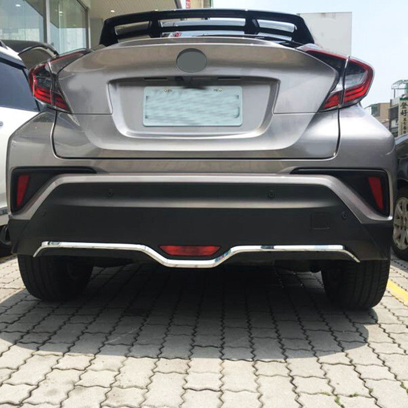 Chrome Car Rear Bumper Protector Strip Cover Trim for Toyota CHR C-HR 2016-2020