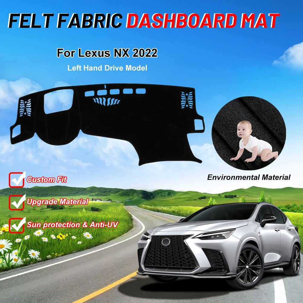 Car Dashboard Cover Sunshield Pad Mat Fit For L-EXUS NX350 NX350h 2022 Left Side