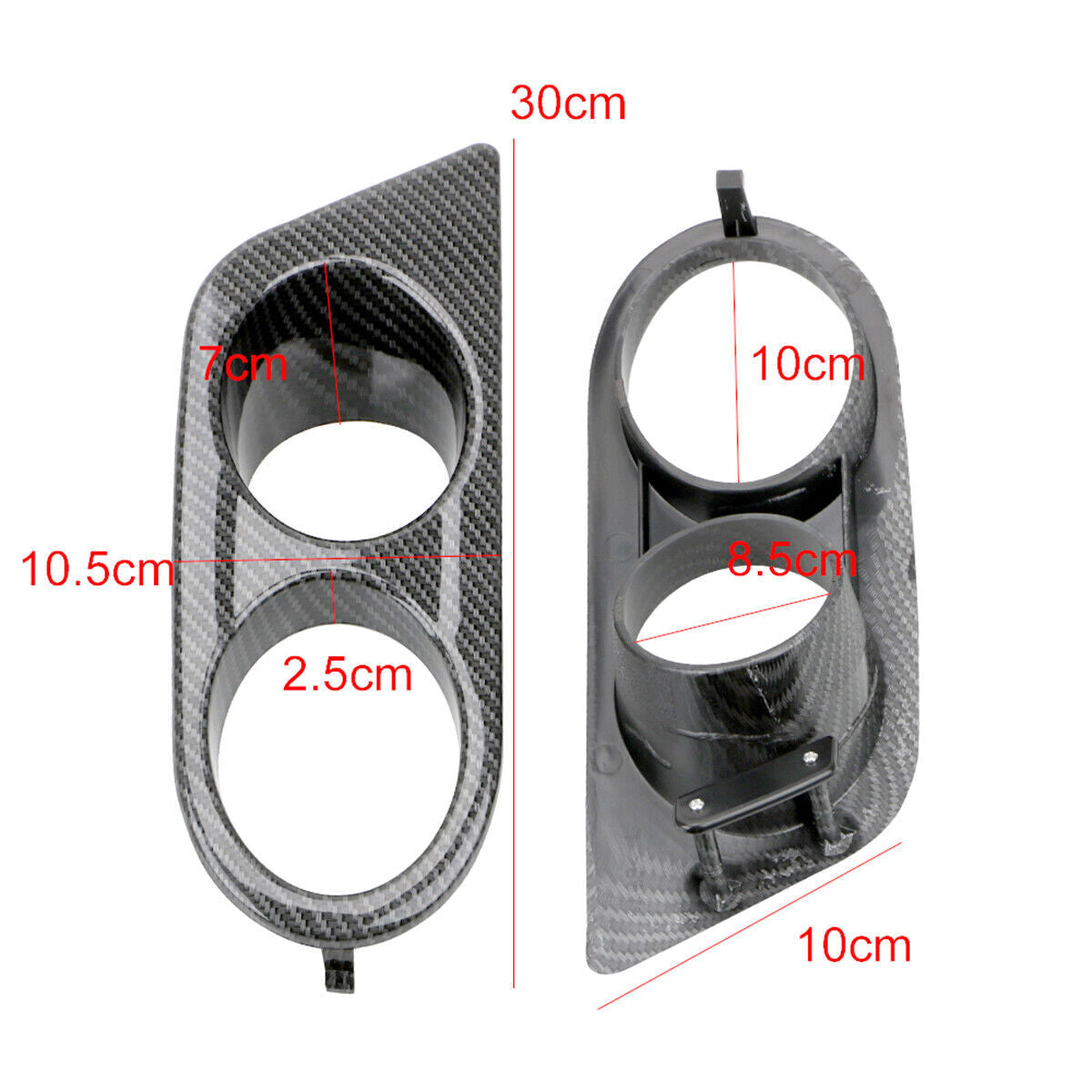 2¡Á F¨¹r for BMW E46 M3 2001-2006 Nebelscheinwerfer Abdeckung Gitter Blende Rahmen L+R