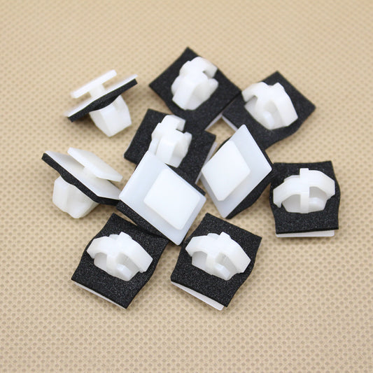 10x Body Side Moulding Clip With Sealer for Hyundai for Kia 87756-2E000 White Nylon