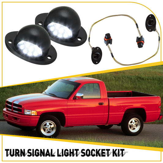 LED License Plate Tag Light With Wire Assembly for Dodge for Ram Pickup 1994-2002 Q