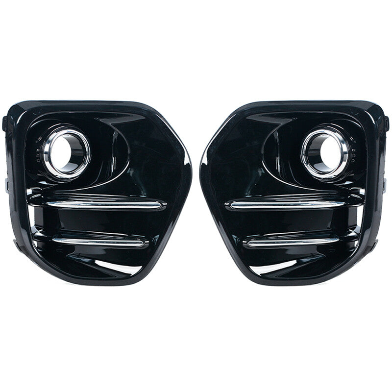 2Pcs Fog Light Cover Frame for KIA Sportage KX5 2016-2018 Bright Black No Lights