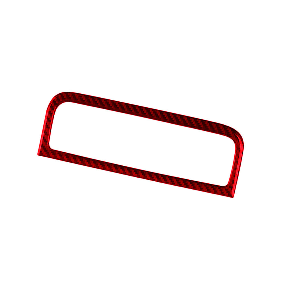 Red Carbon Fiber Gear Shift Panel Cover Trim for Suzuki Grand Vitara 2006-2013 v