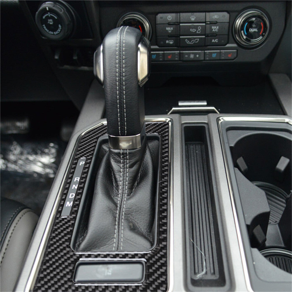 Carbon Fiber Rear Door Inner Panel Trim Cover for KIA Sedona 2015-2016 v