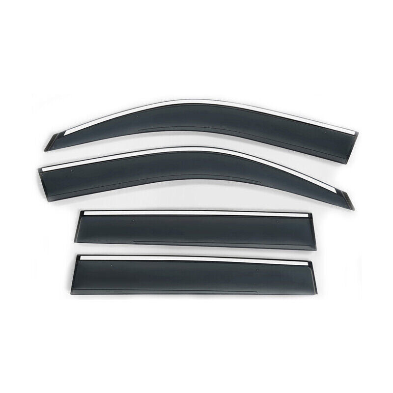Window Visor Sun Rain Shade W/Stainless Steel Trim for Lexus GX460 GX400 10-20 B n