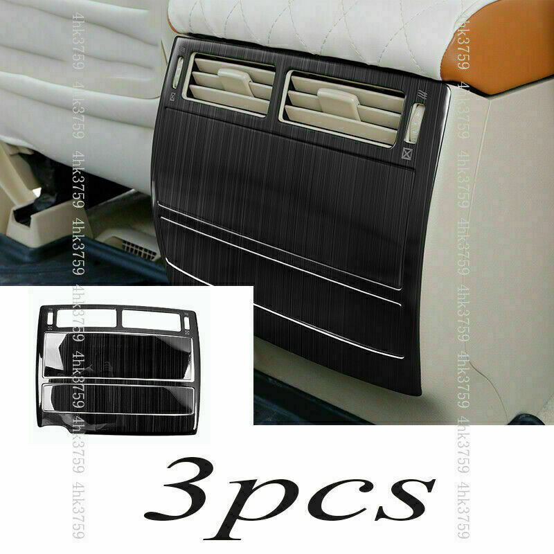 Black titanium Rear Air Vent Outlet Trim Cover for Toyota for Land Cruiser 2016-2021