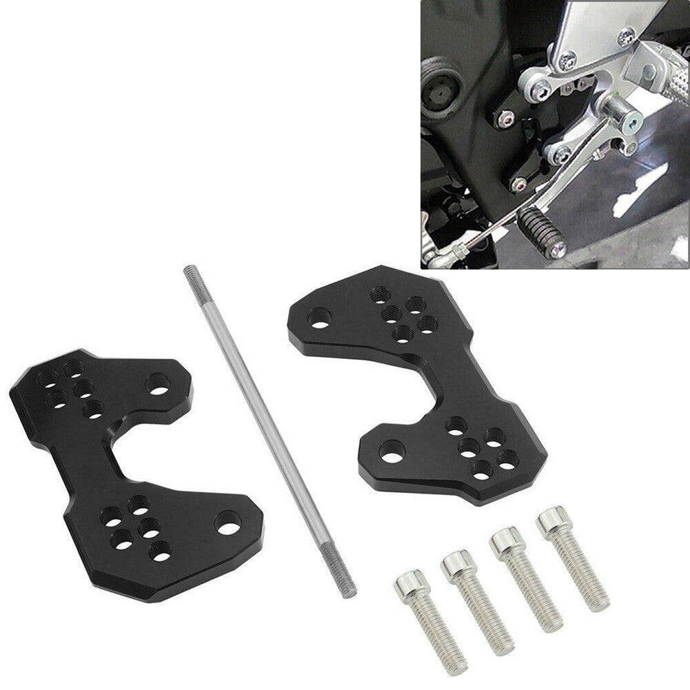 for Yamaha YZF R3 R25 15-16 Rearsets Mounting Plate Base Rear Set Bracket Black
