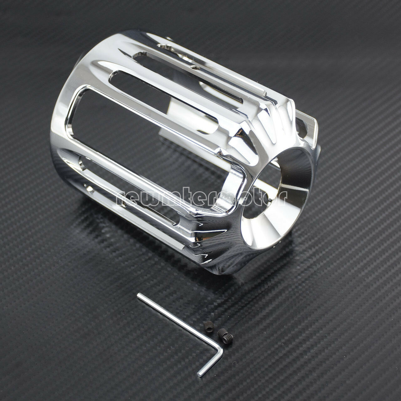 Motorcycle Aluminum Oil Filter Cover Cap Trim Fit For Touring Glide Softail Dyna Q