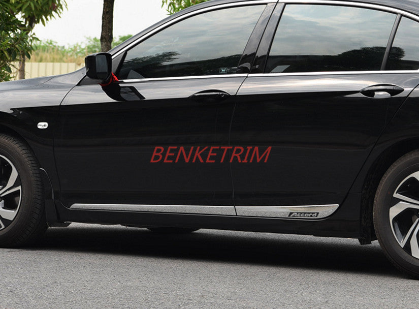 Chrome Car Body Door Side Molding Cover 4PCS ABS for Honda Accord MK9 2014-2017