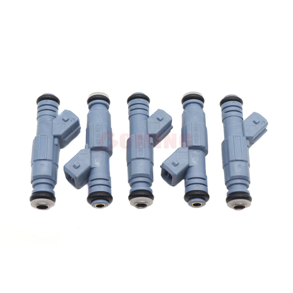 Suitable for Volvo C70, V70, S60, S80 (1999-2006), 5 pieces, new fuel injectors 91860600 (model number 0280155830).