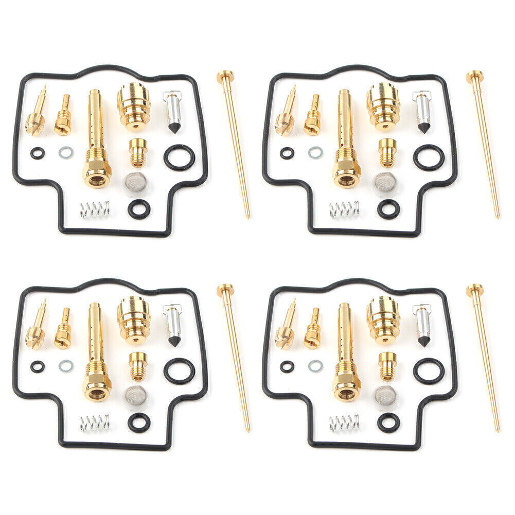 4 Sets Carburetor Carb Rebuild Repair Kits Set for Kawasaki ZZR400 1990 - 2006