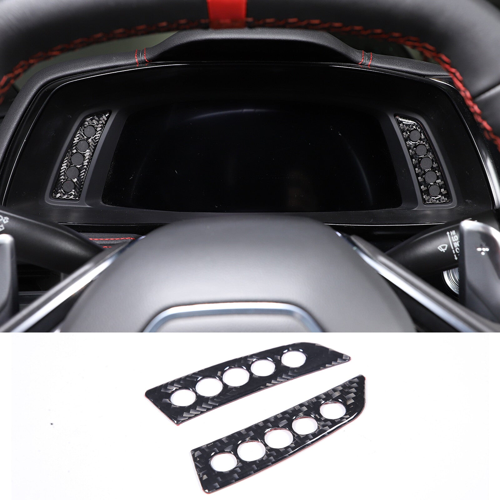 For 2016-2022 for Tacoma Cool Black Side for Smart Key Door Handle Covers Trims- v