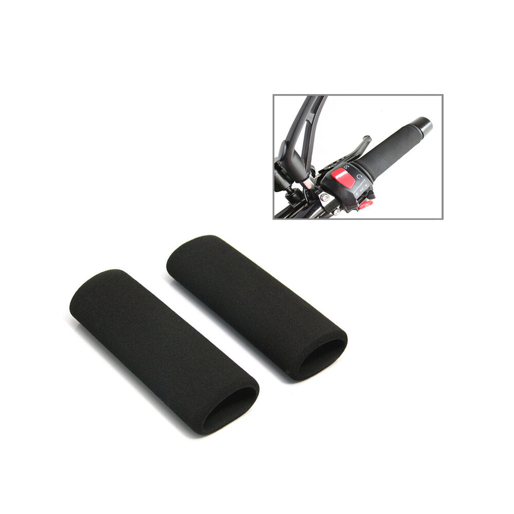2pcs Motorcycle Handlebar Cover Motorbike Slip-on Foam Grip Cover Anti Vibration Q