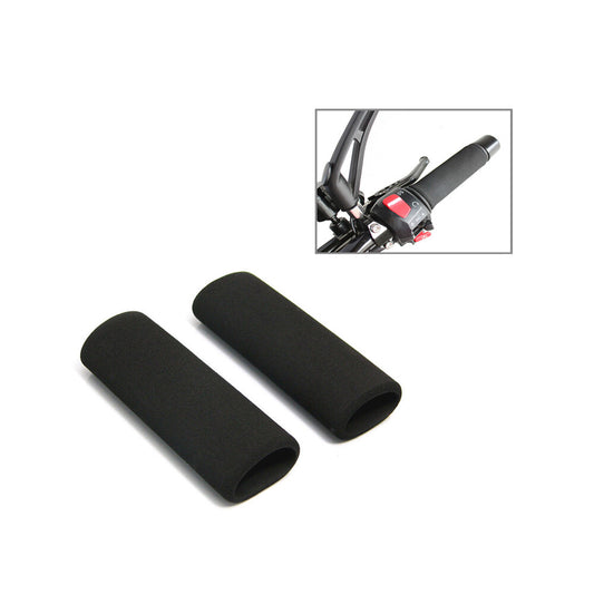 2pcs Motorcycle Handlebar Cover Motorbike Slip-on Foam Grip Cover Anti Vibration Q