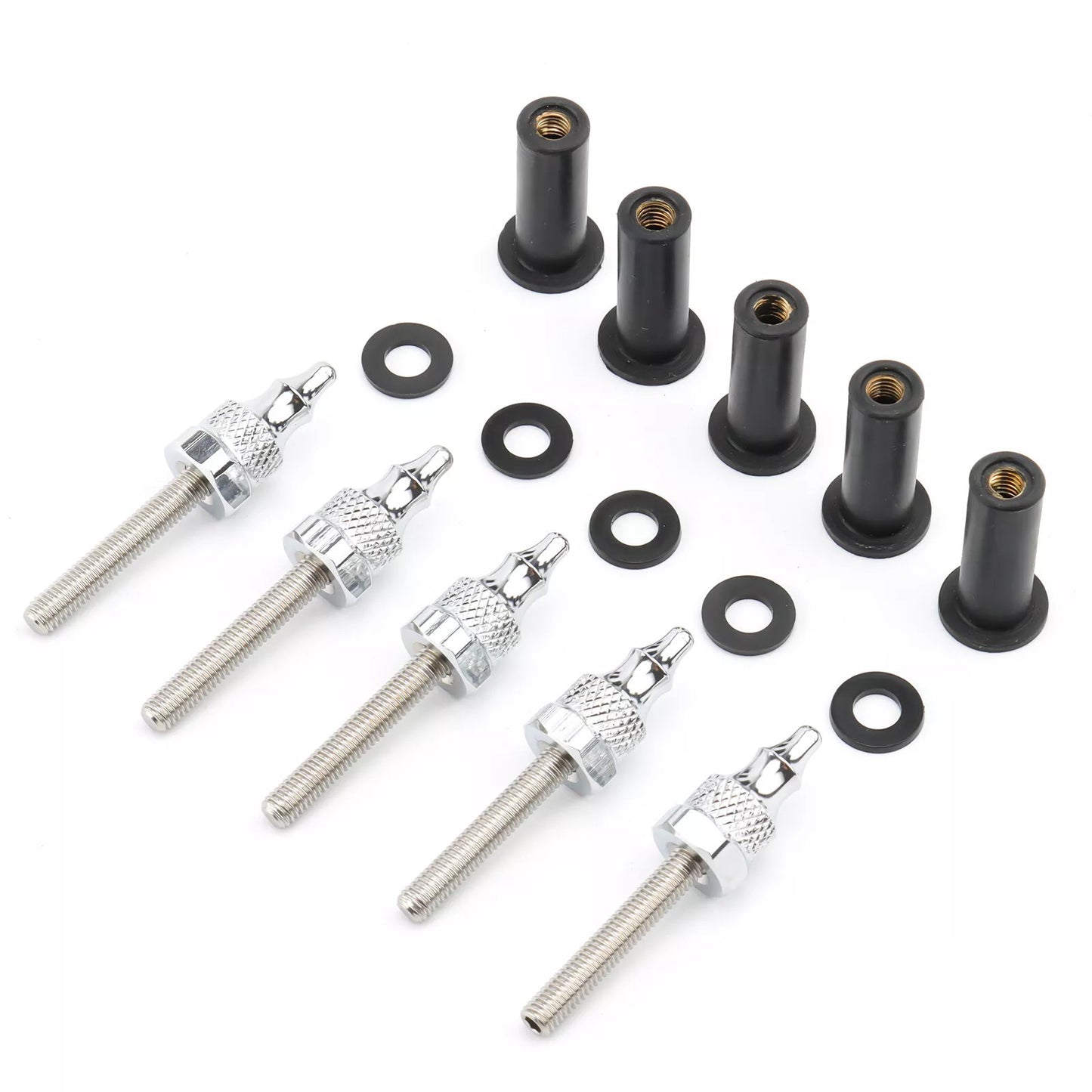 5-piece windshield well nuts and bolts for Harley Touring Road Glide model screw hardware - n