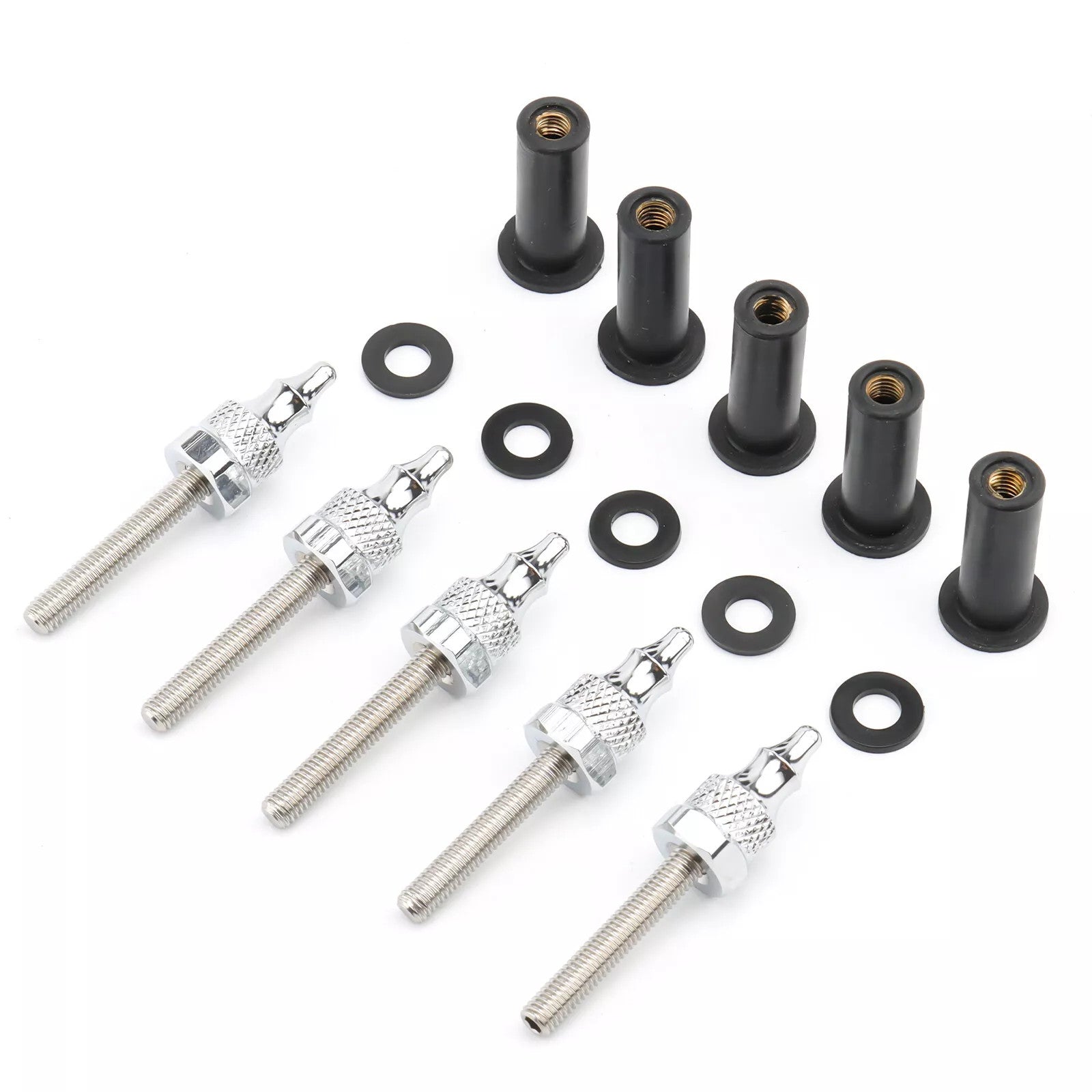 5-piece windshield well nuts and bolts for Harley Touring Road Glide model screw hardware - n