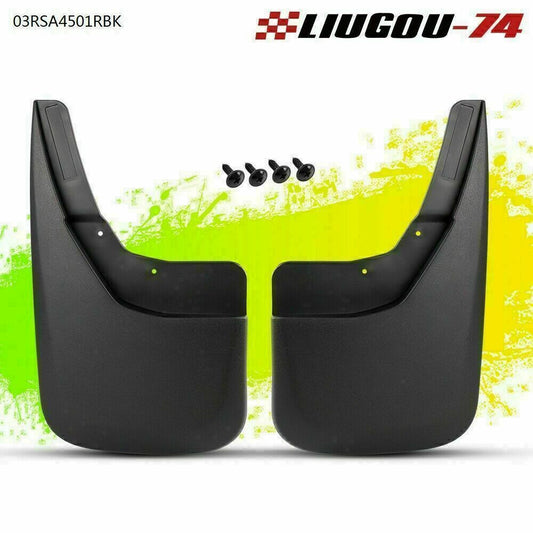 2-Pack Rear Fender Splash Guard Molding Kit for 14-18 for Silverado - v