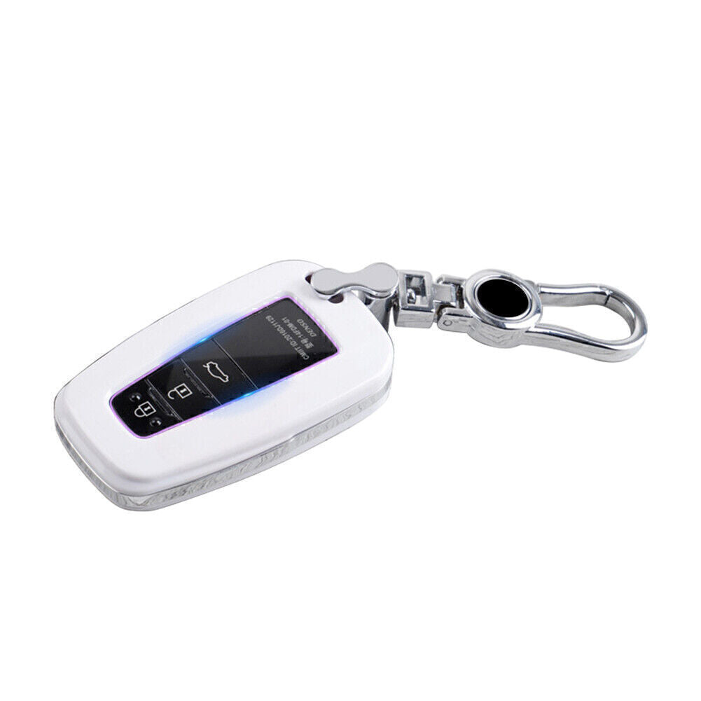 Car Remote Key Fob Case for Toyota for Camry for Corolla C-HR CHR Prado RAV4 Prius White Q