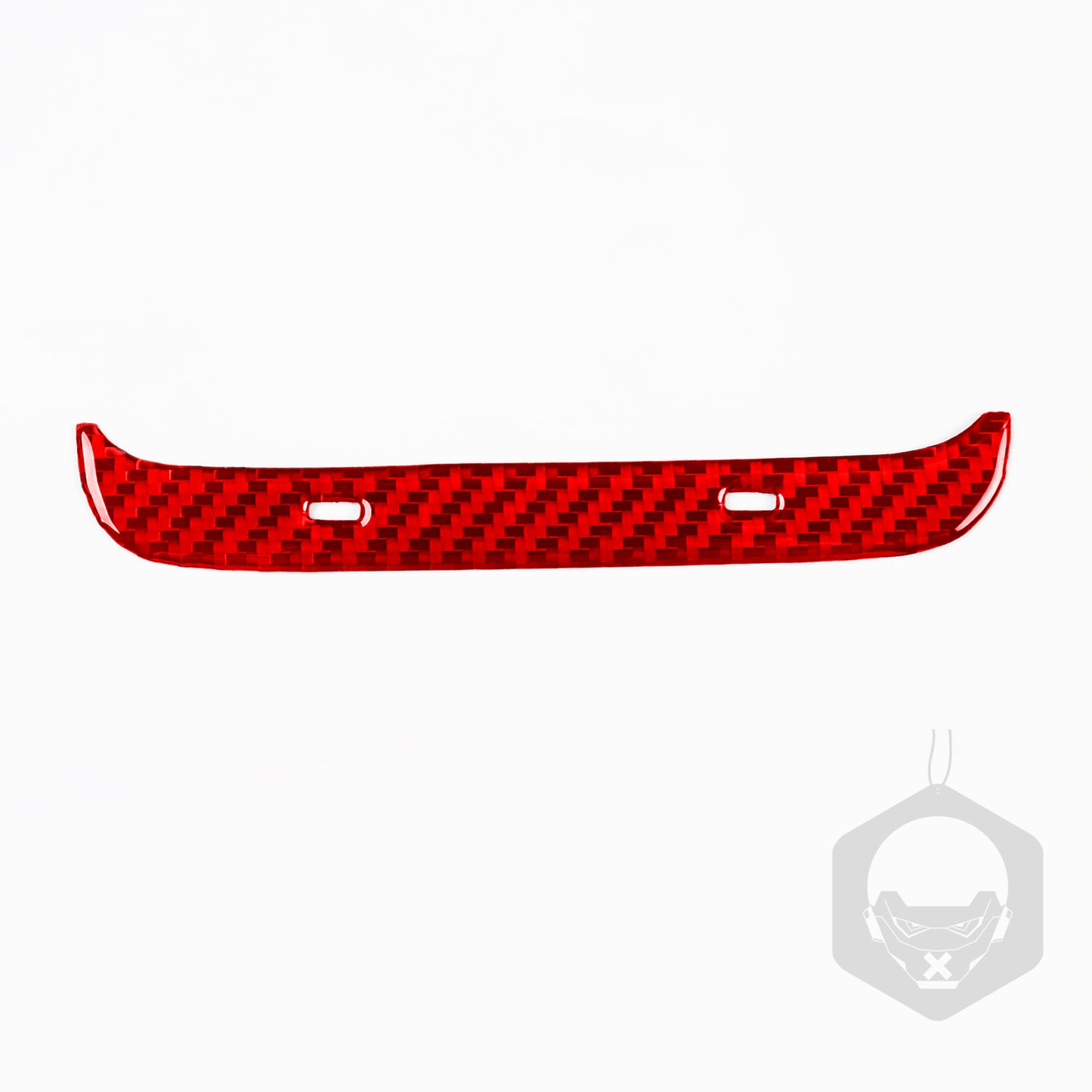 The red carbon fiber interior rear vent cover trim is suitable for Model 3/Y- n