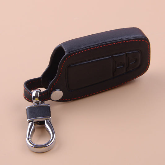Leather Remote Key for Smart Key Case Cover Keychain Fit for Toyota C-HR 2017-2018 Q
