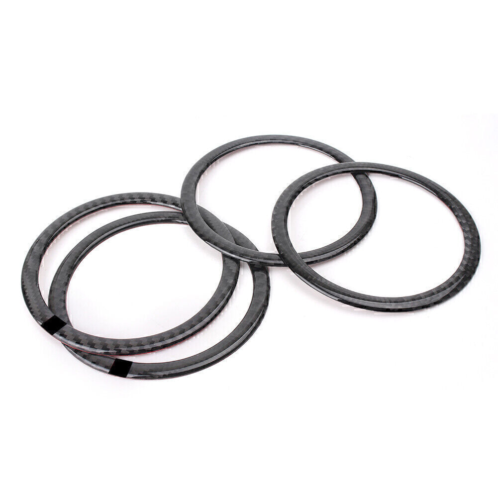 Carbon Fiber Door Speaker Loud Cover Sticker Trim Fit for BMW E90 3 Series E84 X1