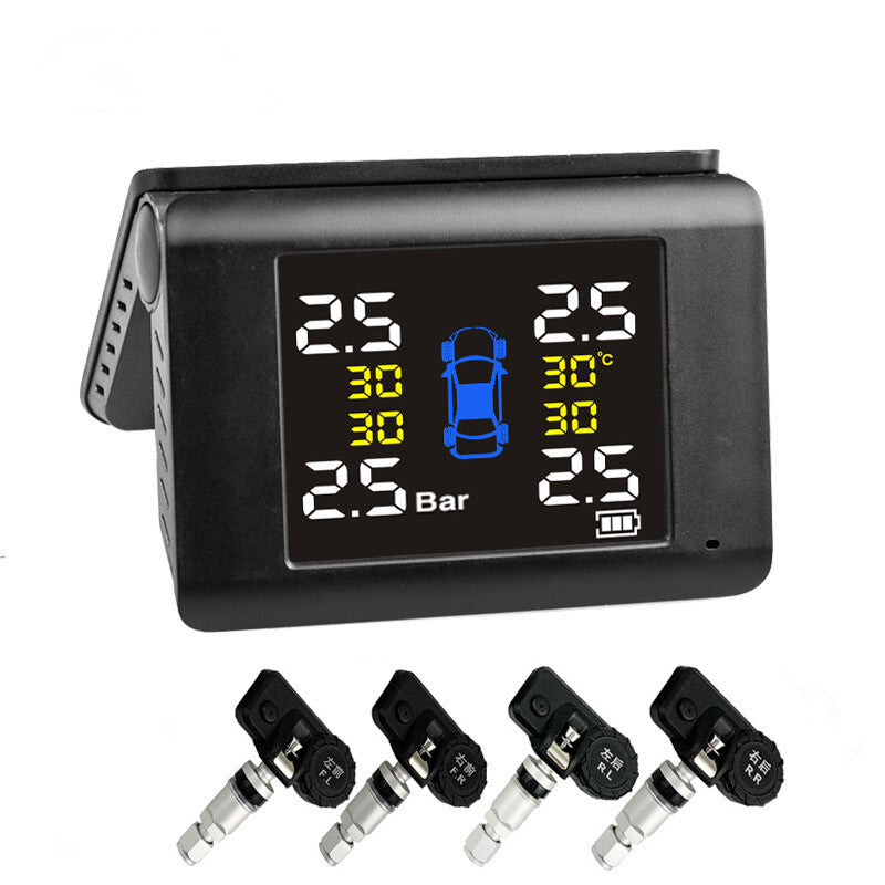 Car TPMS Tire Pressure Temp Monitor System 4 Internal Sensor LCD Digital Display