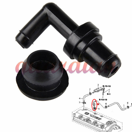 90¡ã PCV Valve Grommet Kit for Honda Accord 1990-2002 for Civic 88-00 17130-PK1-003