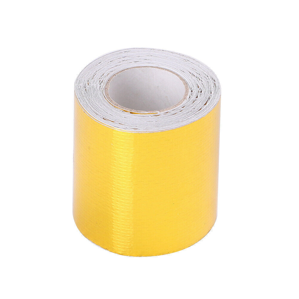 2x16' Roll Reflective Gold High Temperature Heat Shield Fireproof Adhesive Tape