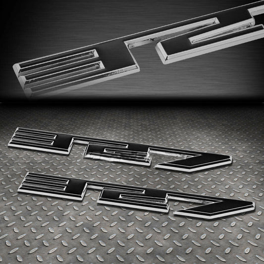 2x Metal Bumper Trunk Grill Emblrm Decal Sticker Badge Chrome/Black Sbc 327 5.3 Q