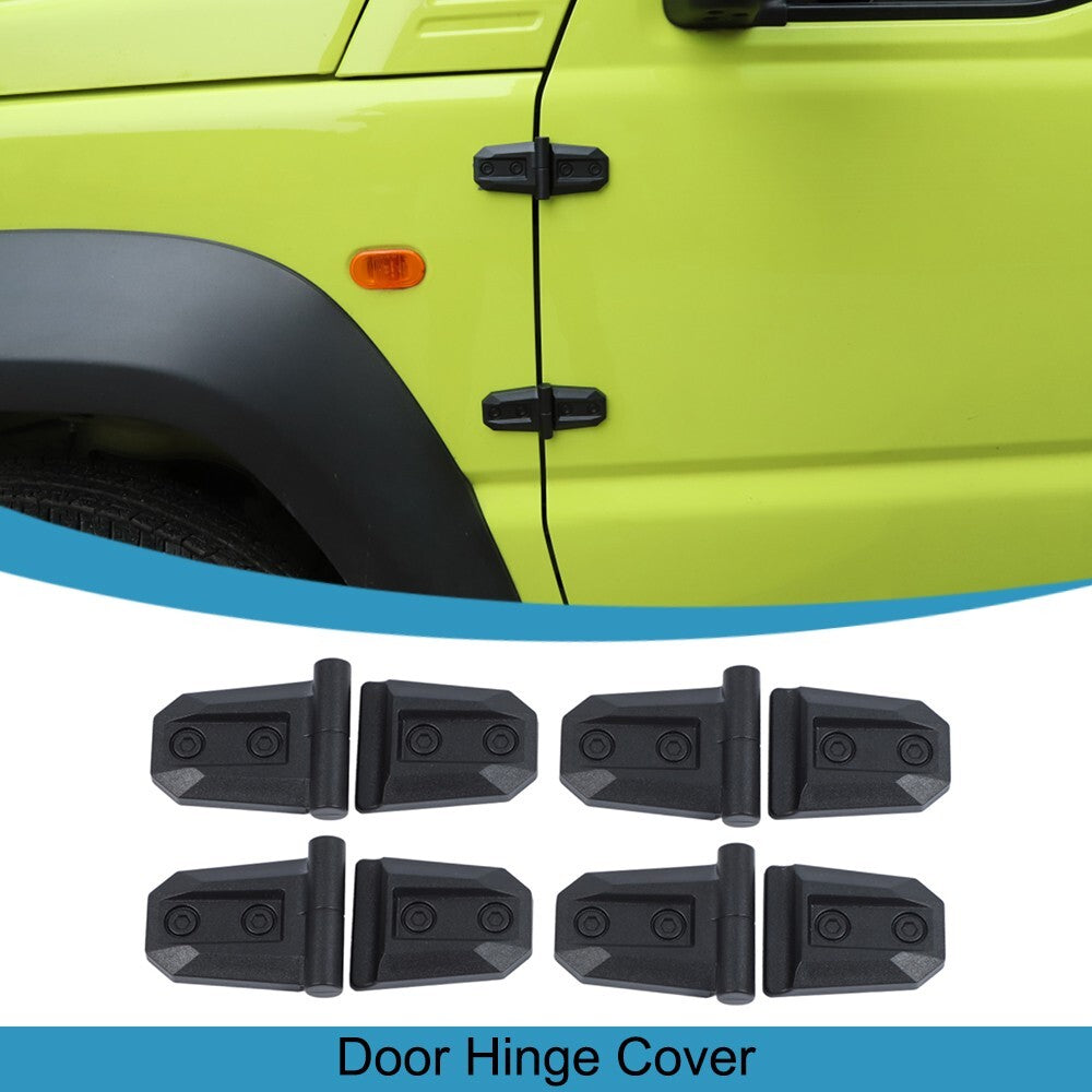 Black Door Hinge Protective Cover Trim for Suzuki for Jimny 2019-2023 Accessories