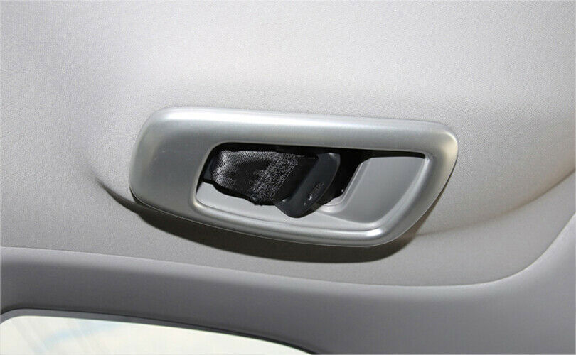 Back Row for Seat Belt Frame Trim Fit for Honda CRV CR-V 2017-2021 Matte Silver ABS