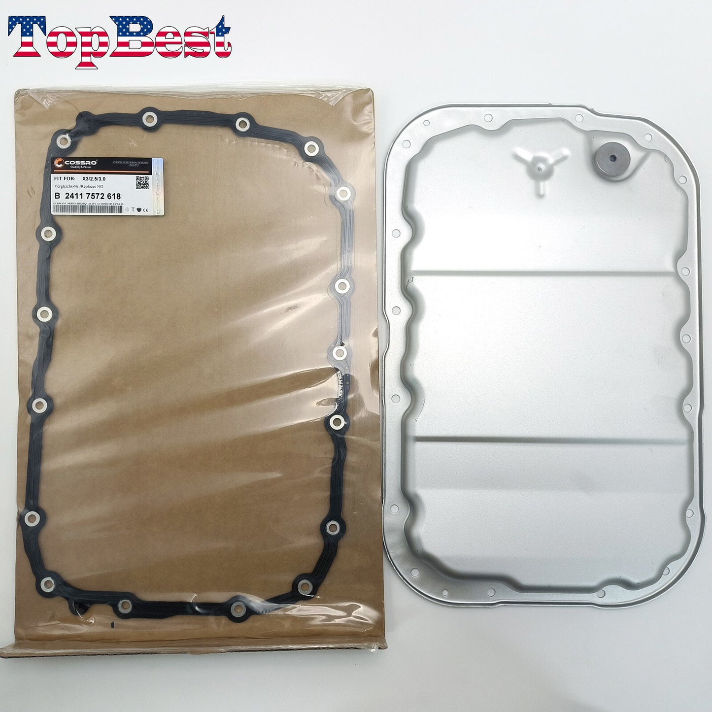 Transmission Oil Pan W/ Gasket For 24117581605 for BMW E83 E90 E92 E93 1 Series X3 Q