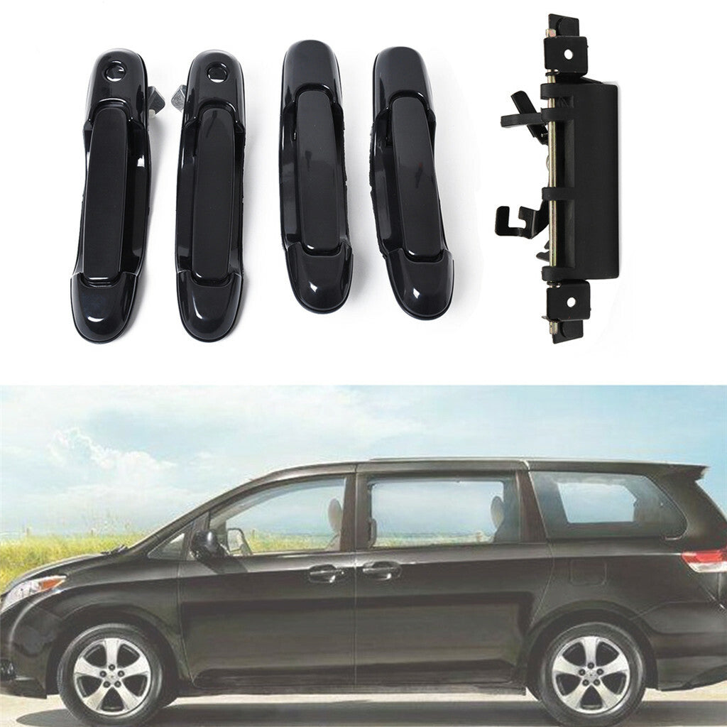 5Pcs Door Handles Outside Front Rear Left Right Tailgate Fit for Sienna 98-03 n
