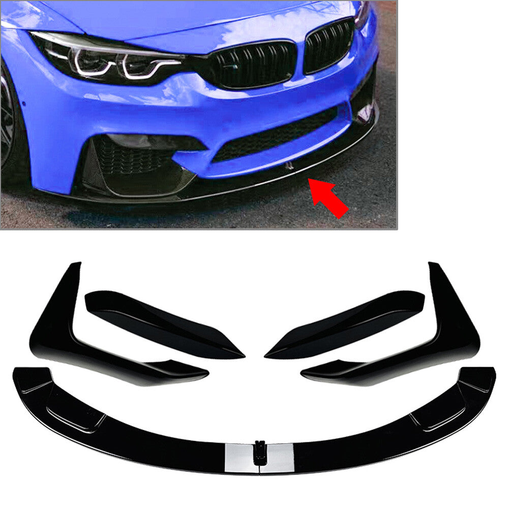 Front Bumper Lip Side Spoiler Splitter for BMW F80 F81 M3 F82 F83 M4 2014-2020