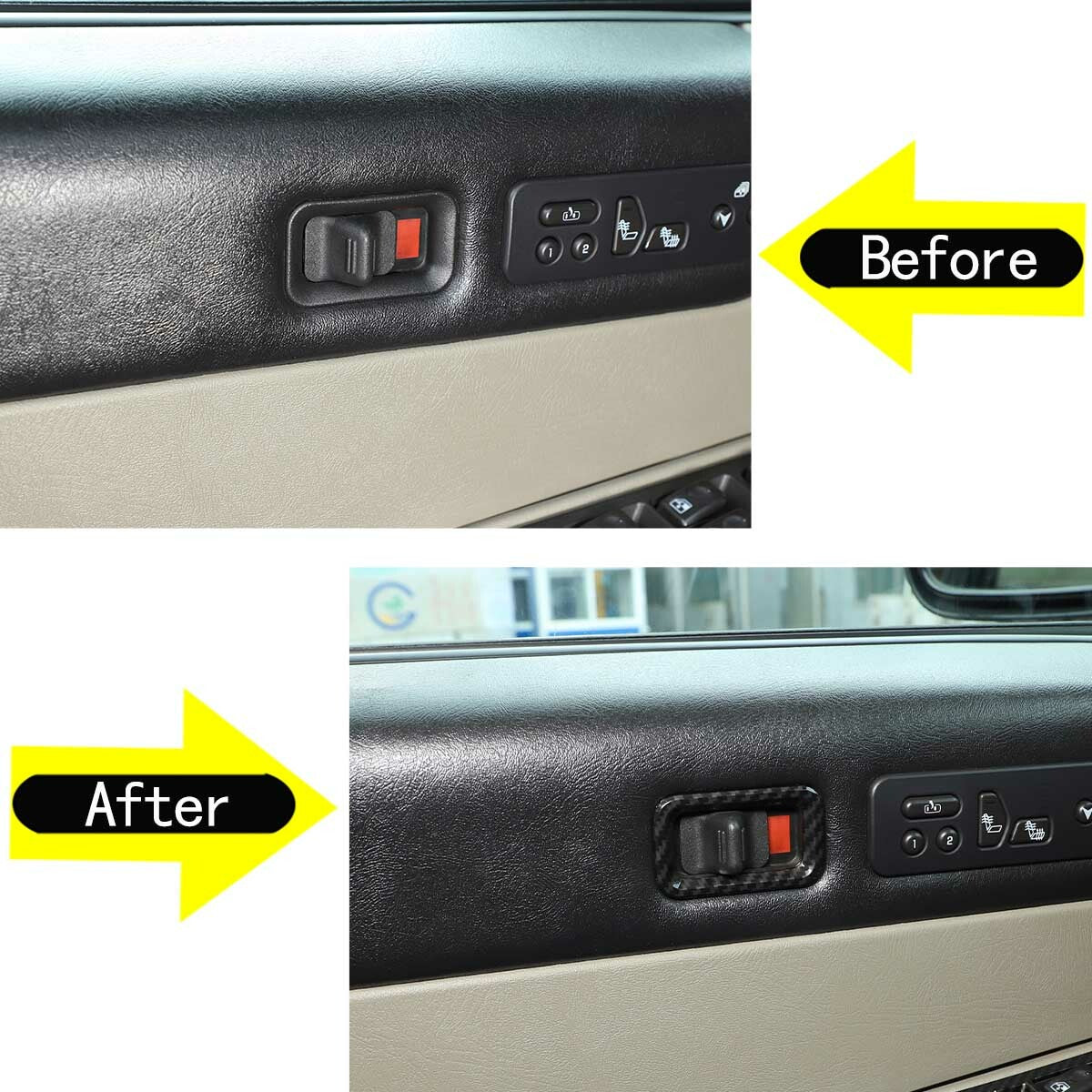 Smooth black ABS car exterior rear mirror cover suitable for Subaru WRX 2021-2023 - v
