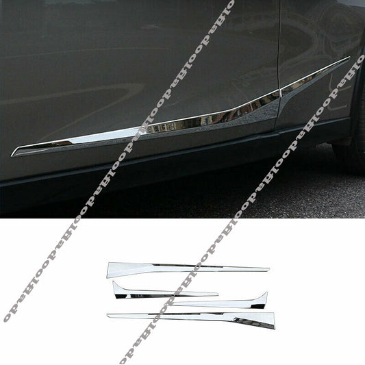 for Lexus UX 200 260h 250h 2019-22 ABS Chrome Body Side Molding Line Cover Decor