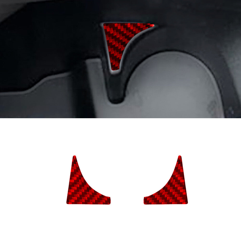 Red Carbon Fiber Console Dashboard Panel Cover Trim For 5 E60 2005-10 v