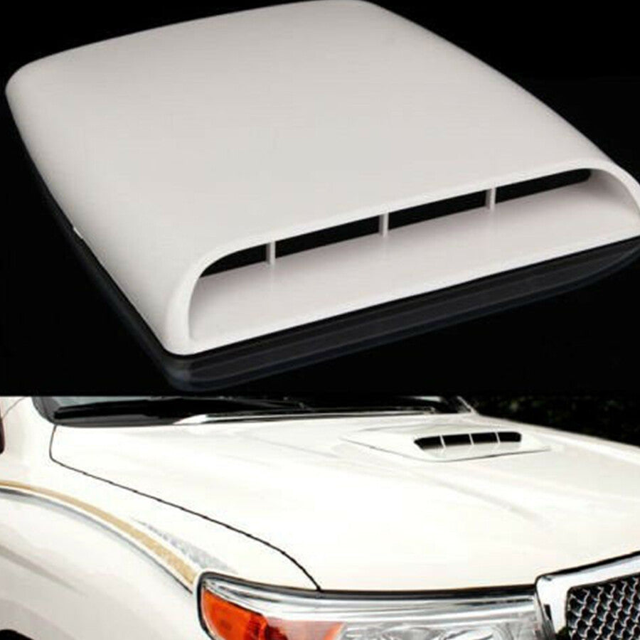 Car Air Flow Intake Scoop Turbo Bonnet Vent Hood Cover Cap Front Decorative