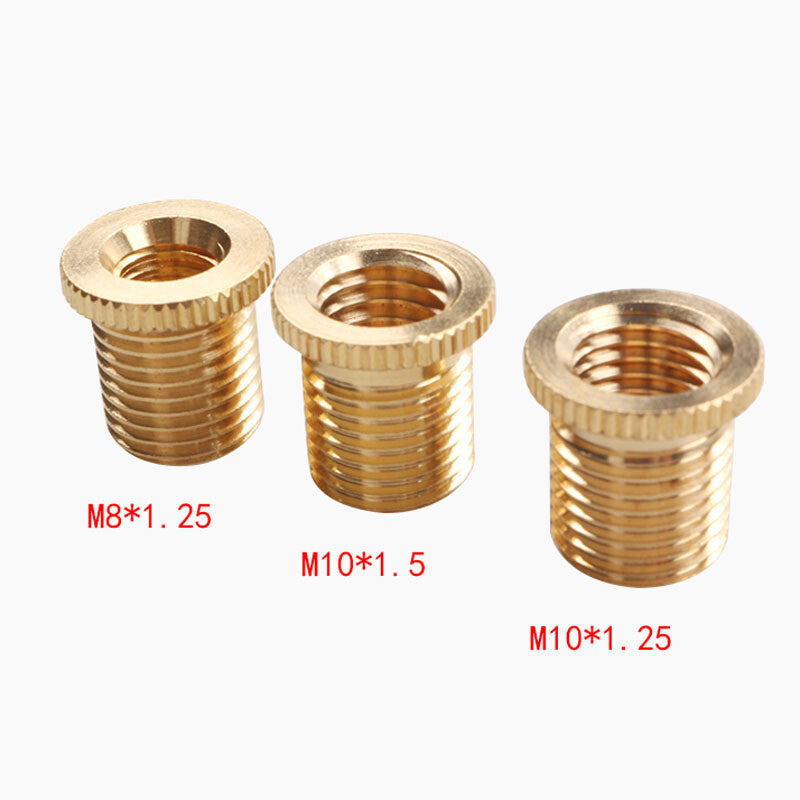 3Pcs Gear Shift Knob Thread Adapter Nut Insert Kit M8x1.25 & M10x1.25 & M10x1.5 Q