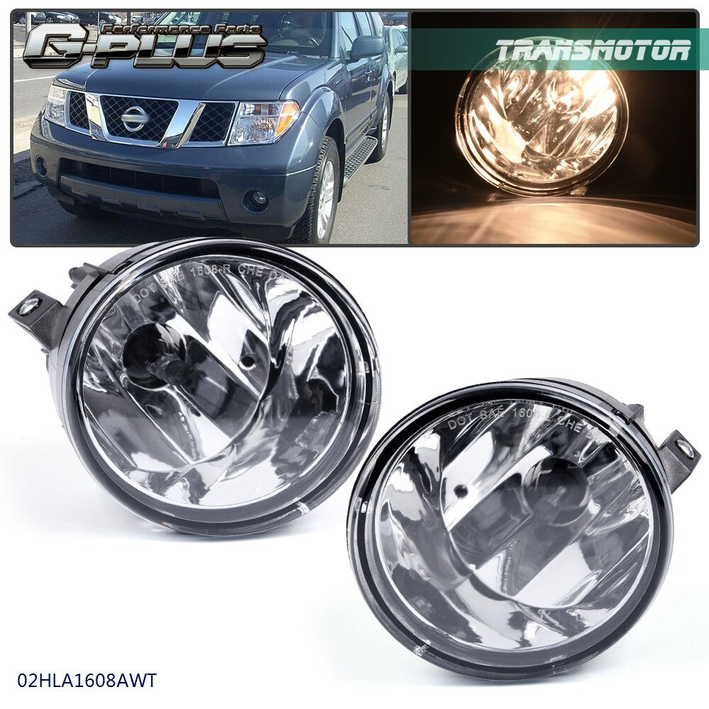 Suitable for 04-15 for Titan 05-07 Armada 2pcs fog light front bumper light + bulb - v