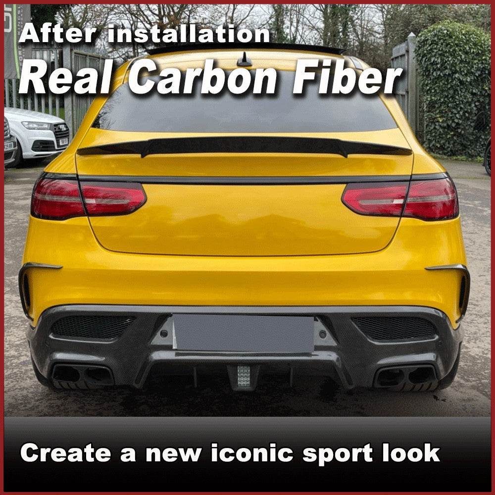 REAL Carbon Rear Bumper Scoop Fender Vents for Mercedes GLE Coupe Sport 2015-19