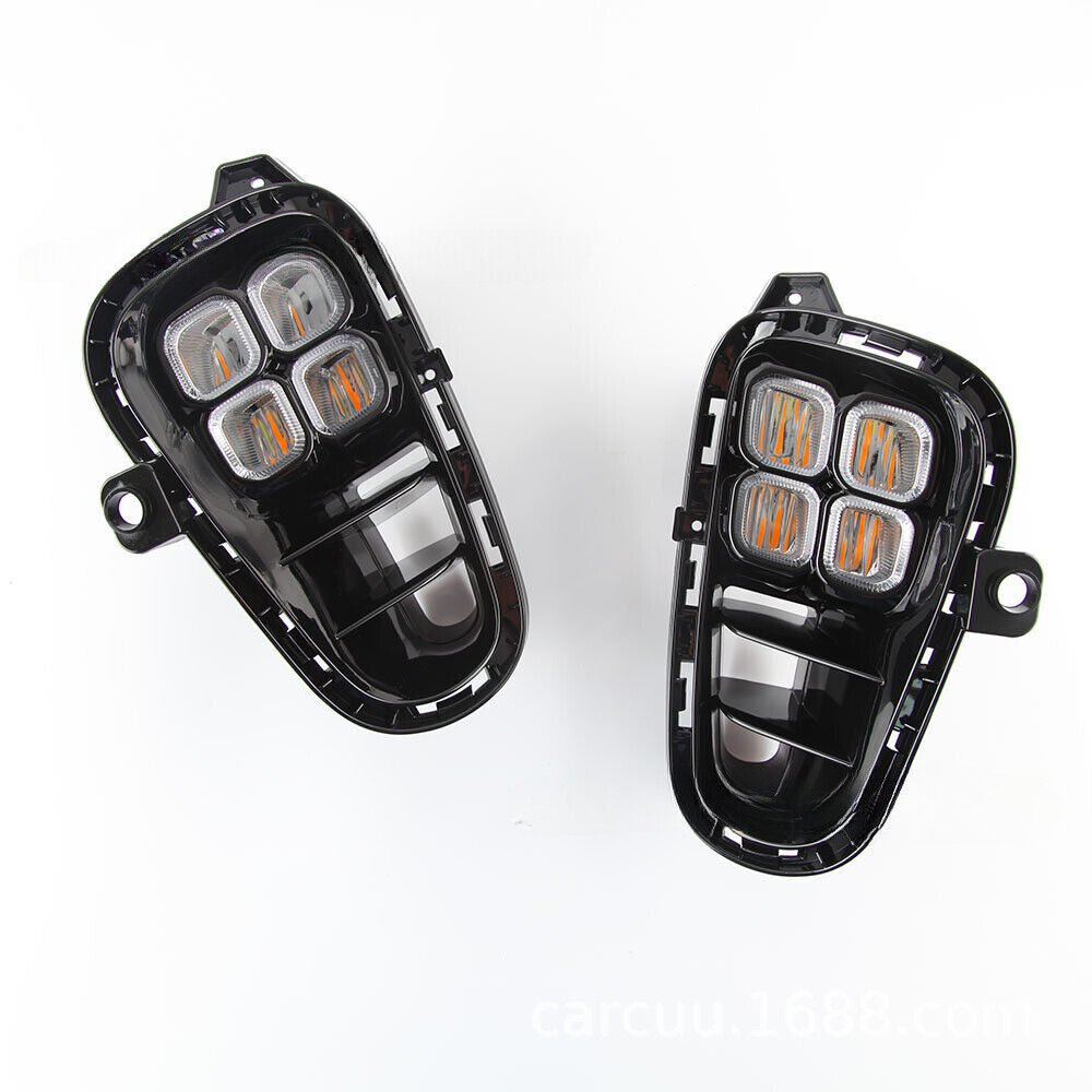 Fit for Kia Picanto 2017-2020 Pair Fog Light Bumper Driving Lamp Daytime Running Q