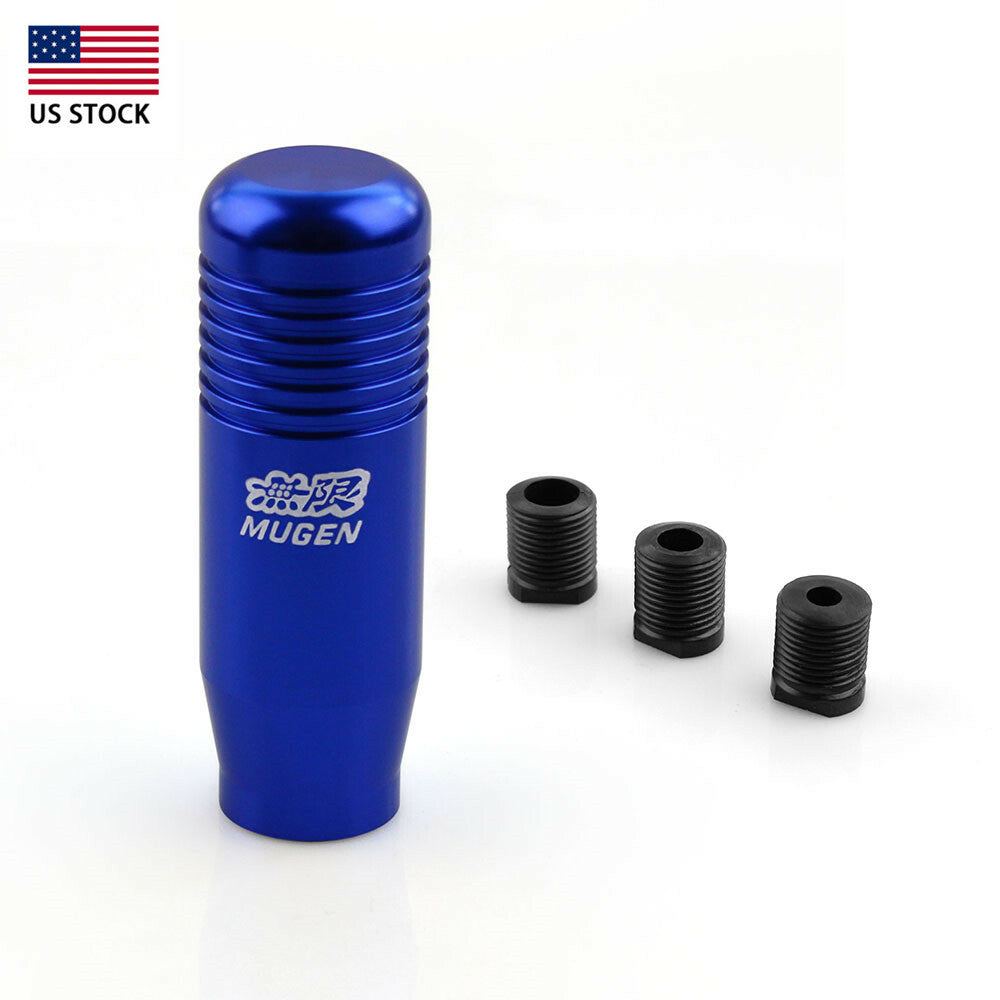 US Universal Aluminum Manual Car Auto Shift Knob Shifter Lever Blue Gear Stick