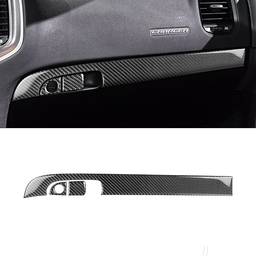 Red Carbon Fiber Rear Central Storage Trim Cover for Mercedes R-Class 2009-2012 v