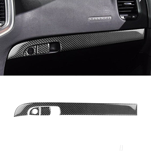 Red Carbon Fiber Rear Central Storage Trim Cover for Mercedes R-Class 2009-2012 v