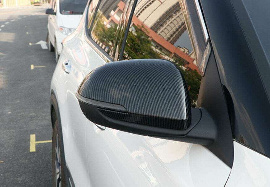 for Kia Seltos 2020-2023 Carbon Fiber Style Car Rear View Mirror Cover cap Trim