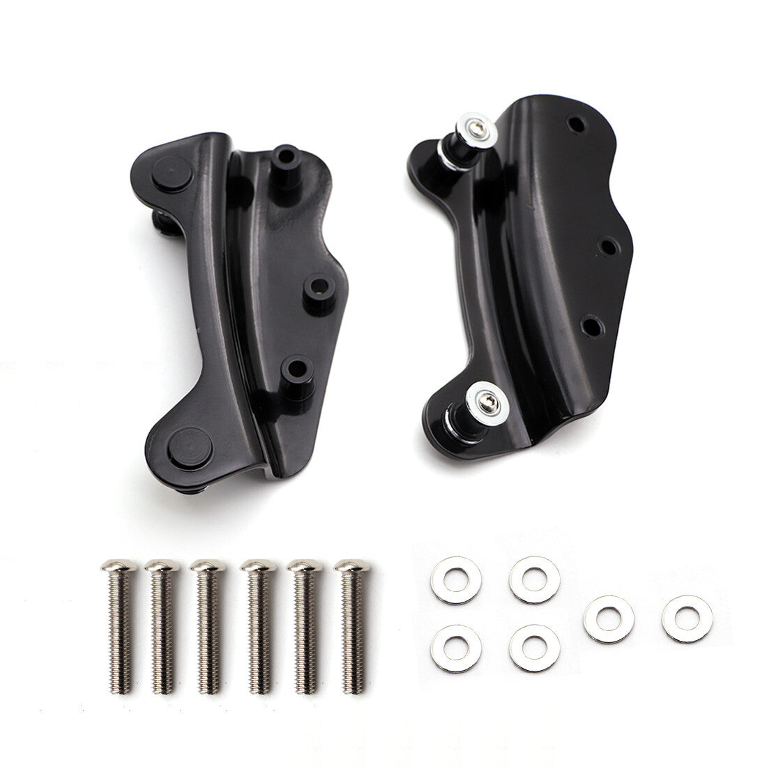 Black 4 Point Docking Hardware Kits for Harley Touring FLHT FLHX FLHR FLTR 09-13 Q