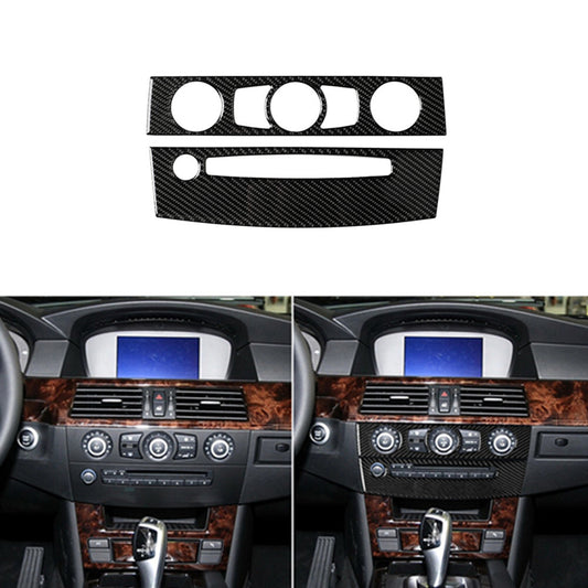 Carbon fiber CD control panel for BMW 5 Series E60 2004-2007 type A